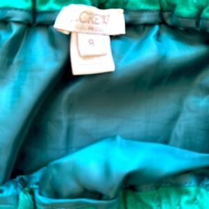 Emerald jcrew skirt